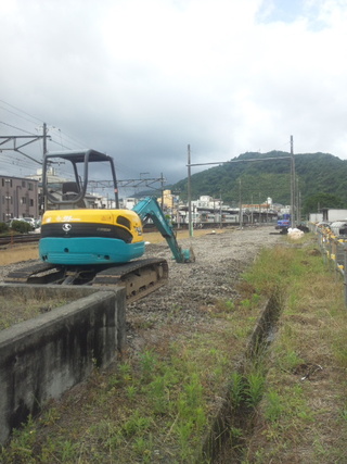 修善寺駅の工事が進んでます