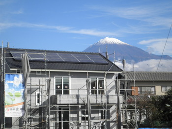 雨上がりの富士山