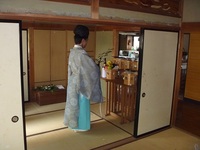 解体時のお祓いです。