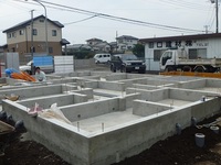 基礎工事完了です。