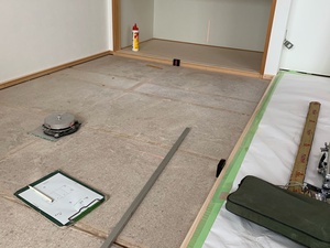 畳屋さんの採寸