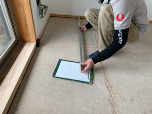 畳屋さんの採寸