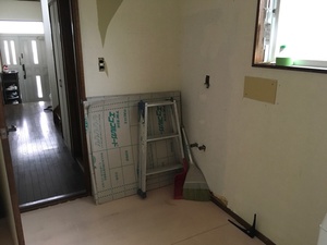 洗面室工事 1日目