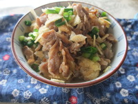 具だくさん！！　豚とポテトのほうじ茶　茶漬け