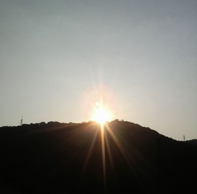山のお日様