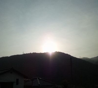 山のお日様