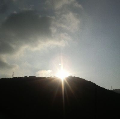 山のお日様