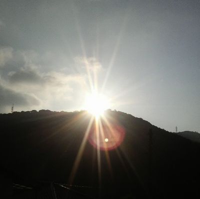 山のお日様