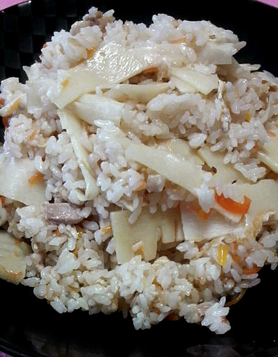 竹の子ご飯(*^^*)こりゃーうめゃーよ!!