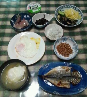 朝ごはんです。