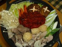 今夜は、極上キムチ鍋