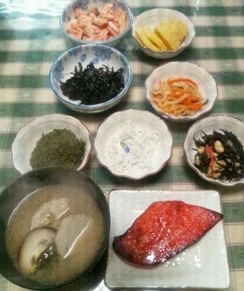 朝ごはんです。