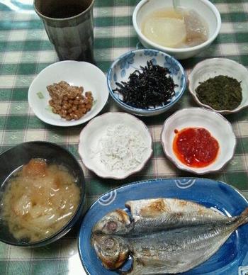 朝ごはんです。