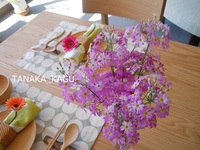 お花のある、食卓。
