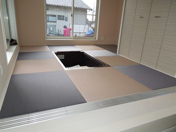 半畳縁なし　ブルーバイオレット＆ピンク