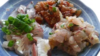 釣ったアジを美味しくいただきました♪