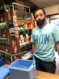 えびたちをお持ち頂いたお客様　けーすけえびさん