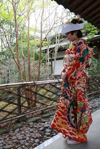 アンティーク着物で結婚式